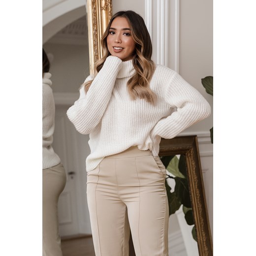 Adorable Caro x NA-KD Big Turtleneck Knitted Sweater - White Adorable Caro X Na-kd  M NA-KD