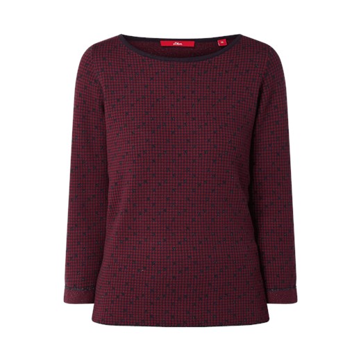 Sweter z wzorem w pepitkę  S.oliver Red Label 38 Peek&Cloppenburg 