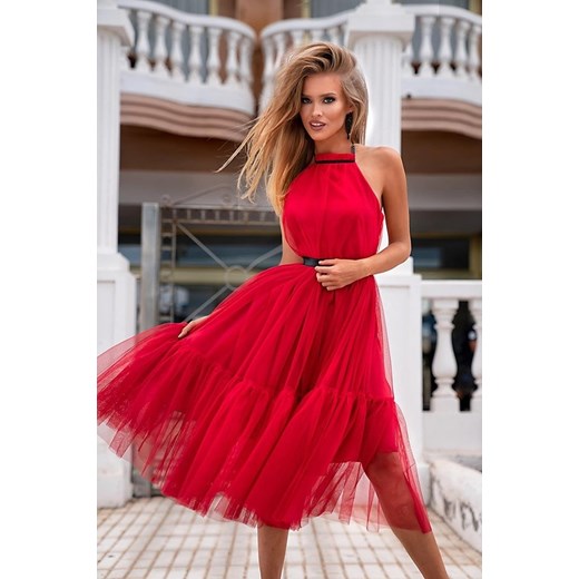 Sukienka LARA- czerwony Emo Sukienki  L (40) Pawelczyk24.pl