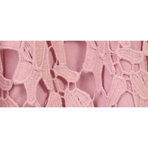Spódnica Top Secret elegancka różowa z haftem midi 
