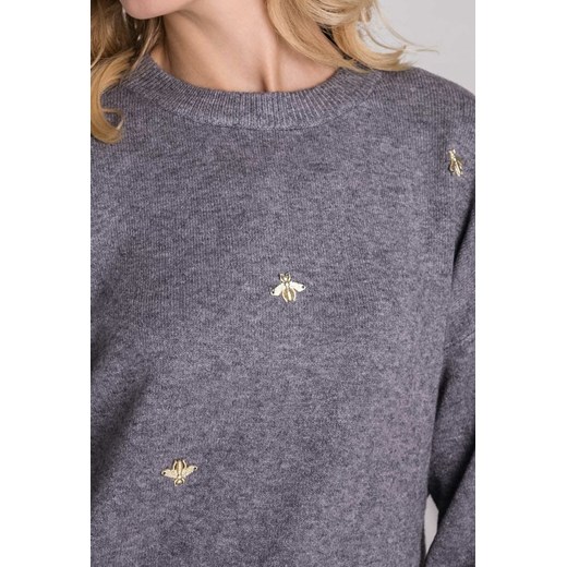 Sweter w biżuteryjne owady Monnari  S/M okazja E-Monnari 