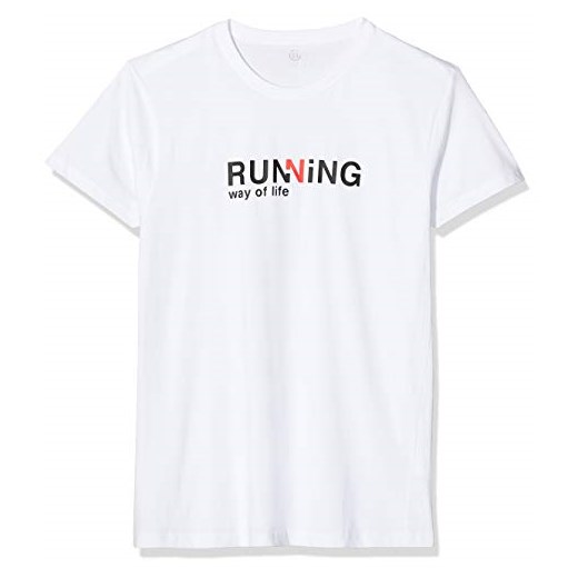NUVJ męski T-shirt Running, kolor: biały
