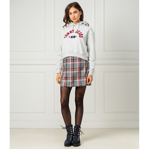 Bluza damska Tommy Jeans jesienna z napisami krótka 