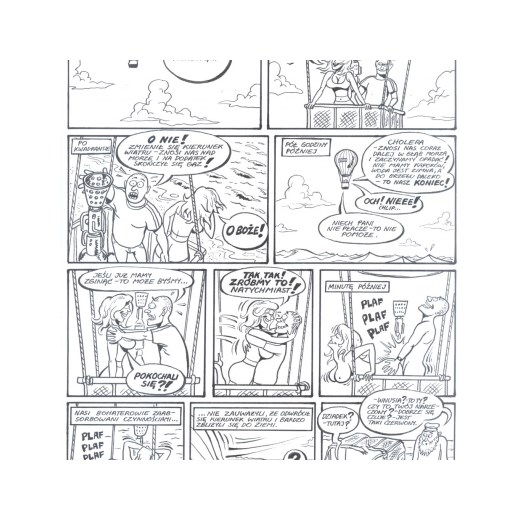 Kicia robi dym. Lot balonem