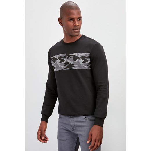 Trendyol Black Men's Long Sleeve Printed Sweatshirt New  Trendyol L FACTCOOL 