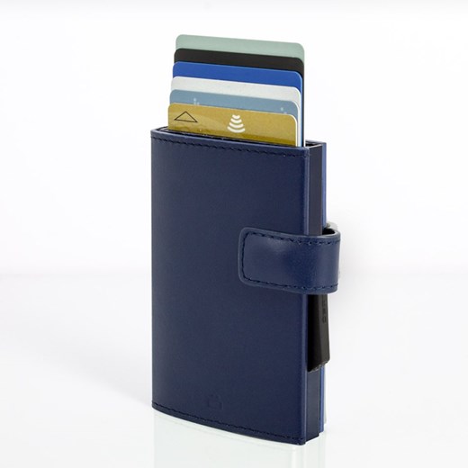 Portfel Aluminiowy Ogon Designs Cascade Wallet Snap Navy Blue  Ogon Designs uniwersalny komono.pl