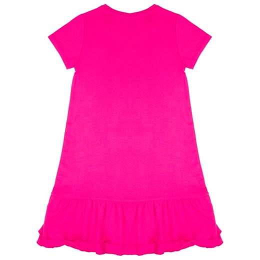 Sukienka dziewczęca różowa Guess z aplikacją 
