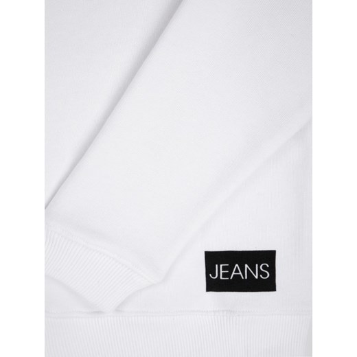 Bluza chłopięca Calvin Klein z napisami biała jeansowa 