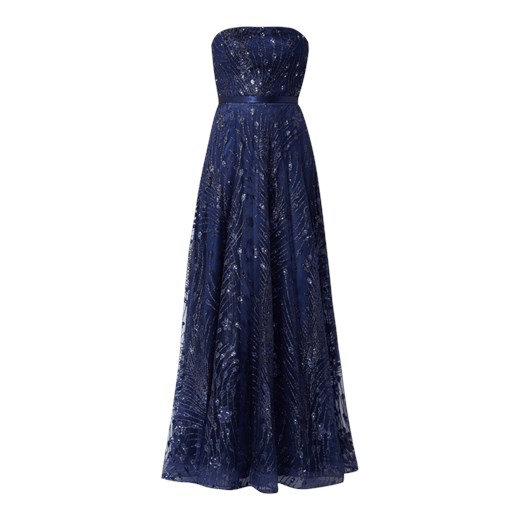 Sukienka gorsetowa z tiulu z efektem błyszczącym Luxuar  42 Peek&Cloppenburg 