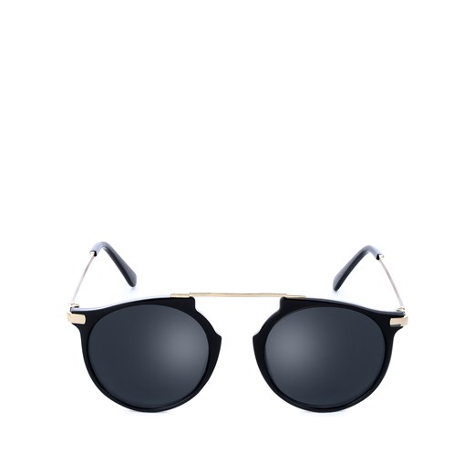 Okulary przeciwsłoneczne typu Panthos ze szkłami w czarnym kolorze