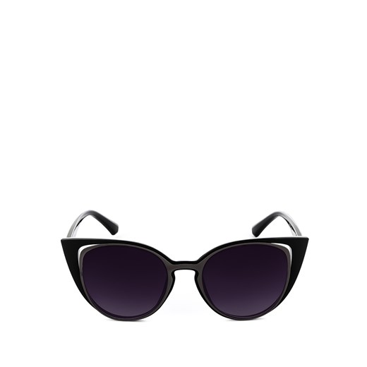 Okulary przeciwsłoneczne typu cat eye w czarnym kolorze ARMENO