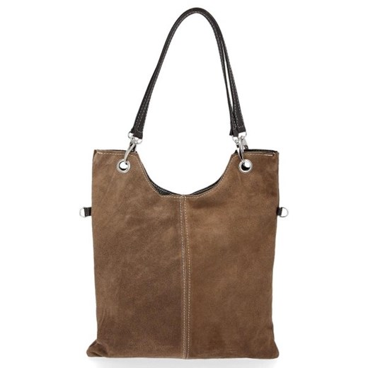 Shopper bag Genuine Leather skórzana bez dodatków 
