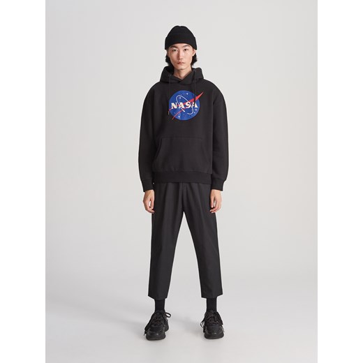 Reserved - Bluza z kapturem NASA - Czarny  Reserved L 
