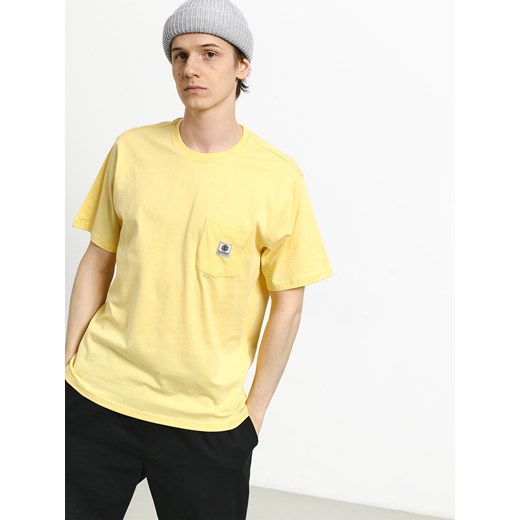 Żółty t-shirt męski Element z krótkimi rękawami 