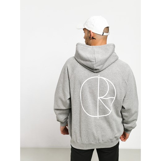 Bluza męska szara Polar Skate bawełniana bez wzorów jesienna 