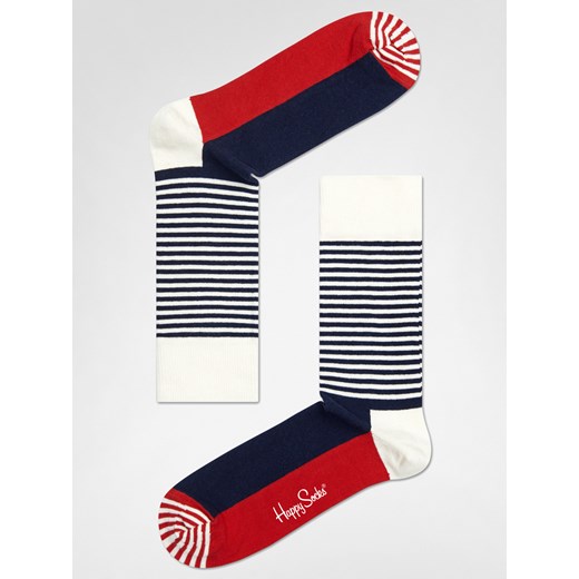 Skarpetki Happy Socks Stripe Half (navy/red/white)