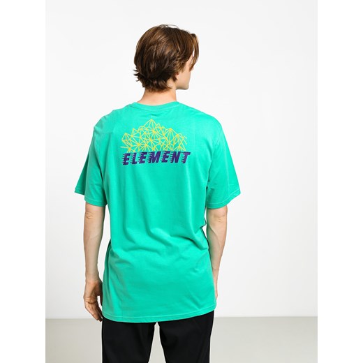 T-shirt męski Element zielony z krótkim rękawem 