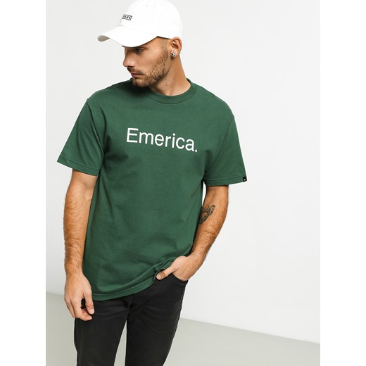 T-shirt męski Emerica z krótkimi rękawami zielony 