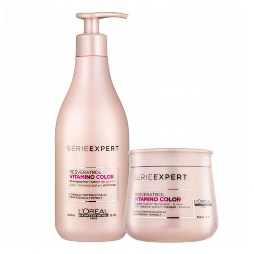 L'Oreal Vitamino Color Resveratrol zestaw chroniący włosy farbowane szampon 500ml i maska 250ml