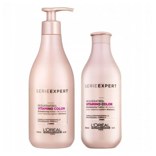 L'Oreal Vitamino Color Resveratrol zestaw chroniący włosy farbowane szampon 500ml i odżywka 200ml