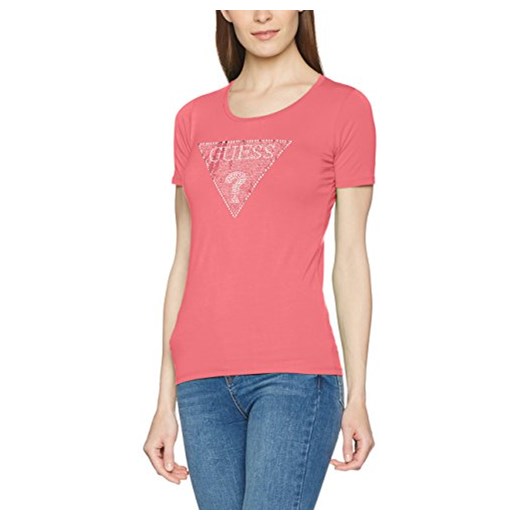 GUESS T-Shirt Graphic S/różowe Sleeve XL   sprawdź dostępne rozmiary wyprzedaż Amazon 