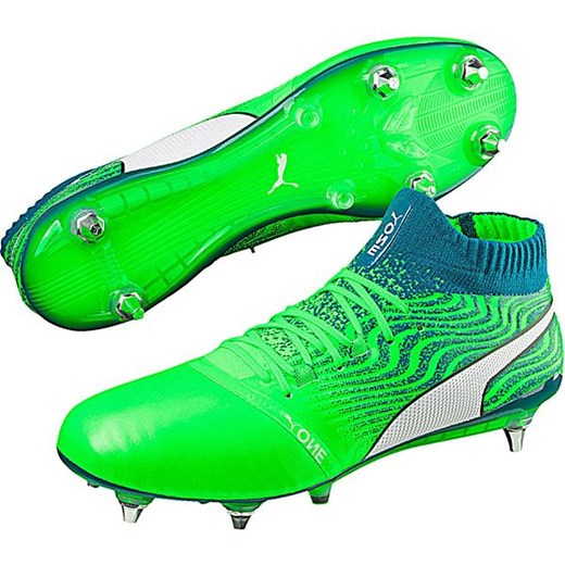 Buty sportowe męskie zielone Puma sznurowane