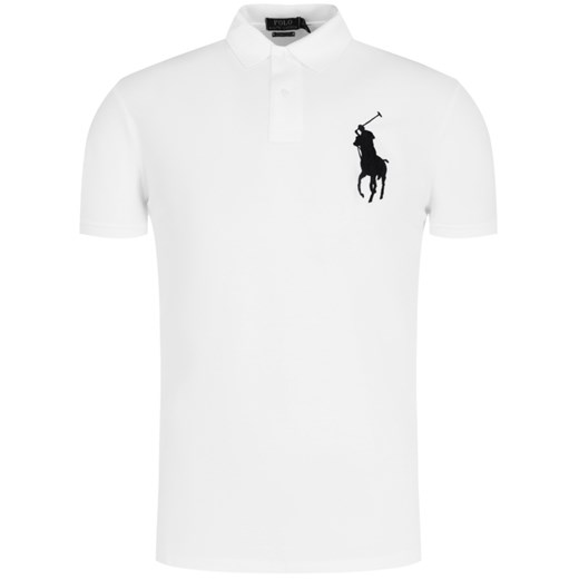T-shirt męski biały Polo Ralph Lauren na wiosnę z krótkimi rękawami 