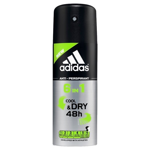 Adidas dezodorant spray 150 ml 6in1 Cool Dry    Oficjalny sklep Allegro