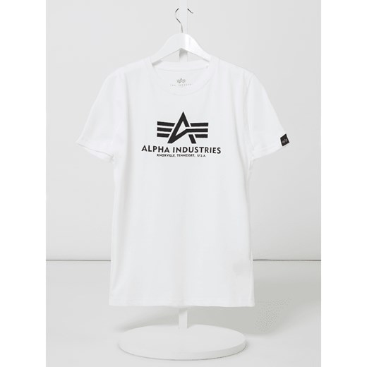 T-shirt chłopięce biały Alpha Industries w nadruki 