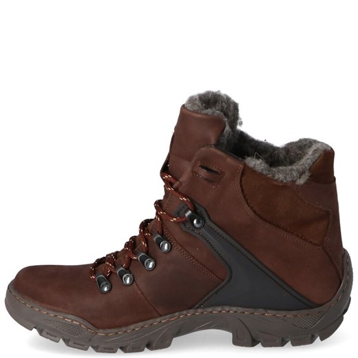 Buty zimowe męskie Kent skórzane wiązane sportowe 