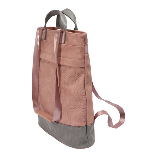 Shopper bag Street One duża z tłoczeniem ze skóry różowa bez dodatków 