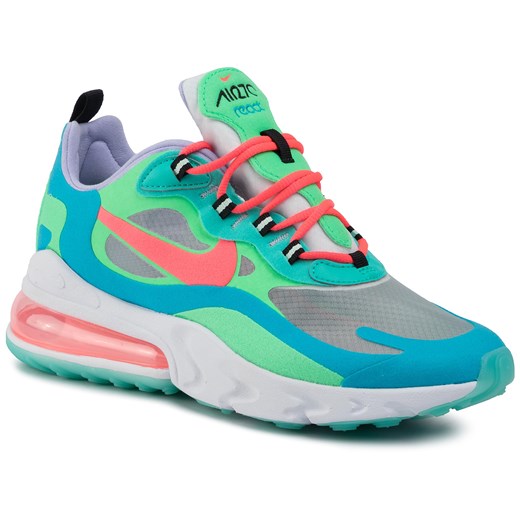 Buty NIKE - Air Max 270 React AT6174 300 Electro Green/Flash Crimson