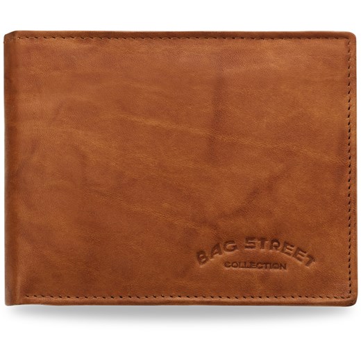 Męski portfel bag street skóra naturalna stylowe kolory - rudy