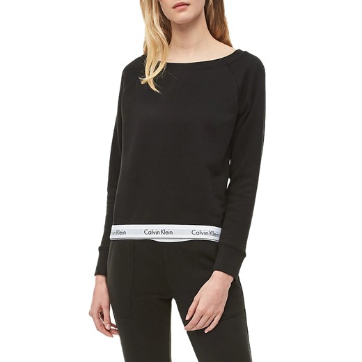Calvin Klein czarna bluza damska Top Sweatshirt - XS Calvin Klein L Differenta.pl