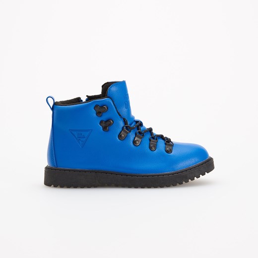 Niebieskie buty zimowe dziecięce Reserved bez wzorów 