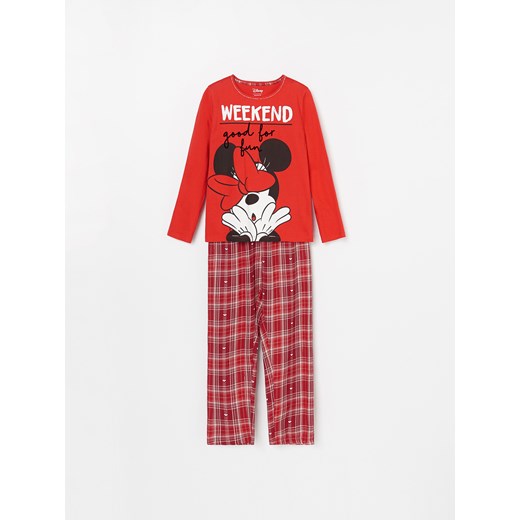 Piżama dziecięce czerwona Reserved w kratkę 