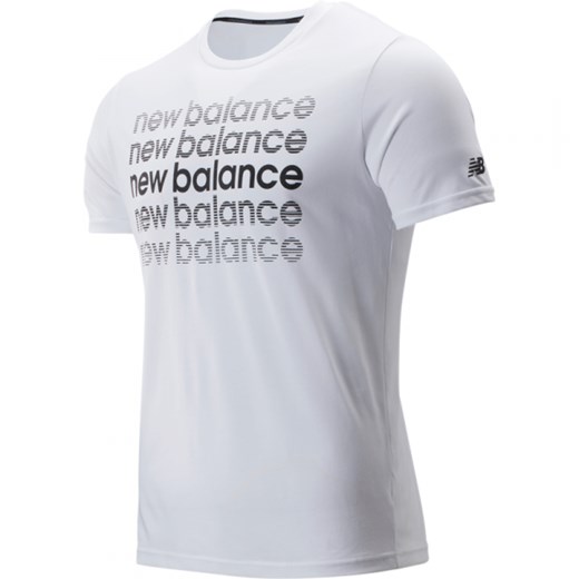 New Balance koszulka sportowa z poliestru 