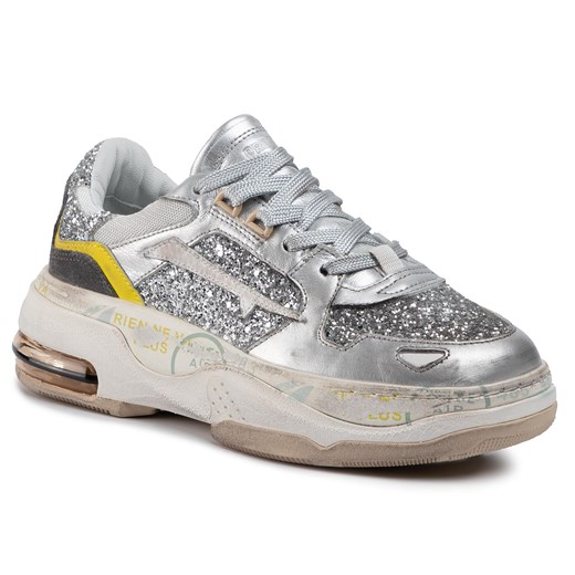 Sneakersy PREMIATA - Draked 0020D Silver/Yellow