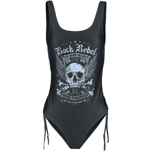 Czarny strój kąpielowy Rock Rebel By Emp 