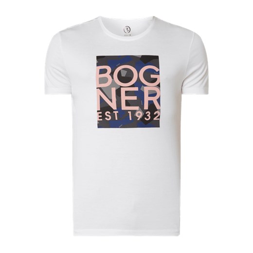 Biały t-shirt męski Bogner 