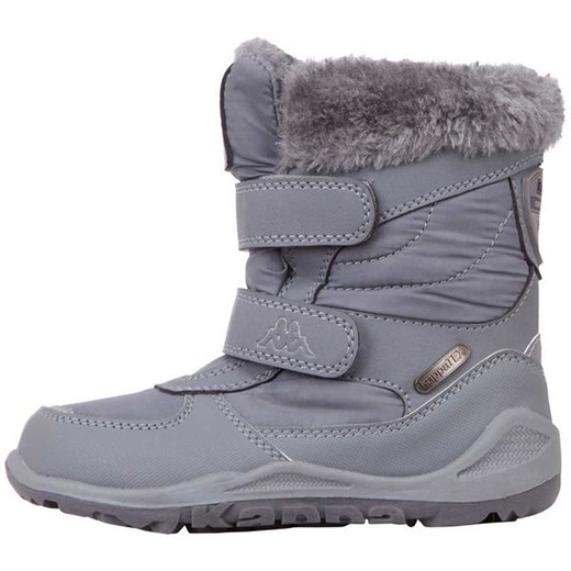 Buty zimowe dziecięce Kappa na rzepy śniegowce gładkie 