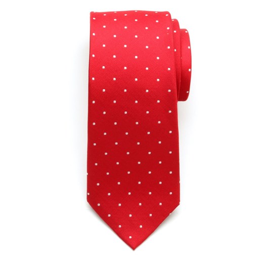 Krawat jedwabny (wzór 242) willsoor-sklep-internetowy czerwony abstrakcyjne wzory