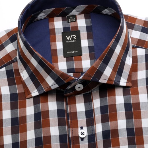 Koszula London (wzrost 176-182) willsoor-sklep-internetowy brazowy koszule
