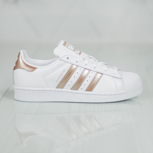 Trampki damskie Adidas superstar sportowe gładkie płaskie 