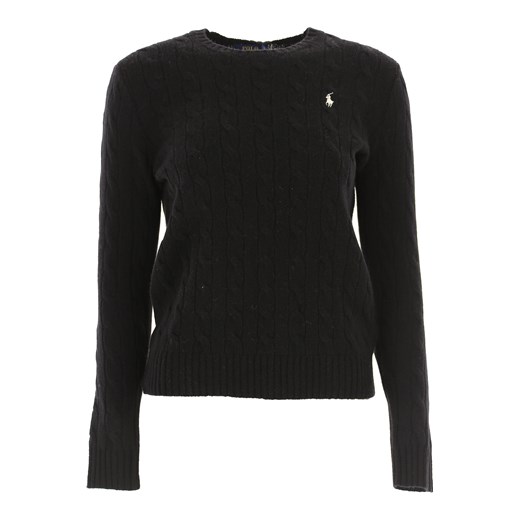 Ralph Lauren Sweter dla Kobiet, czarny, Wełna merynosowa, 2021, 38 40 44 46 M