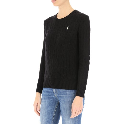 Ralph Lauren Sweter dla Kobiet, czarny, Wełna merynosowa, 2021, 38 40 44 46 M