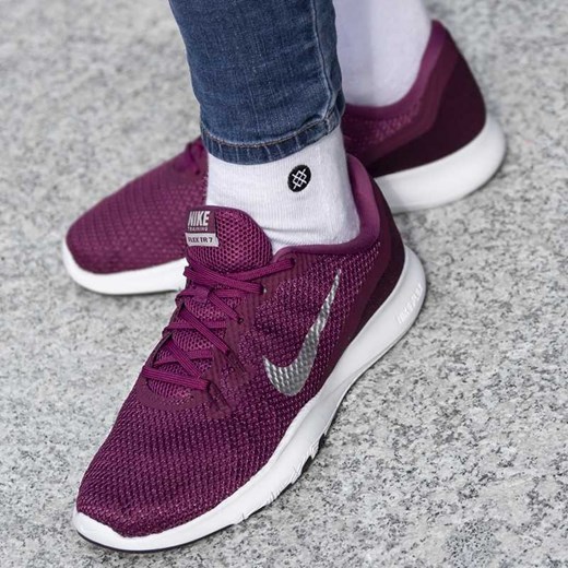 Buty sportowe damskie Nike dla biegaczy flex wiązane bez wzorów 