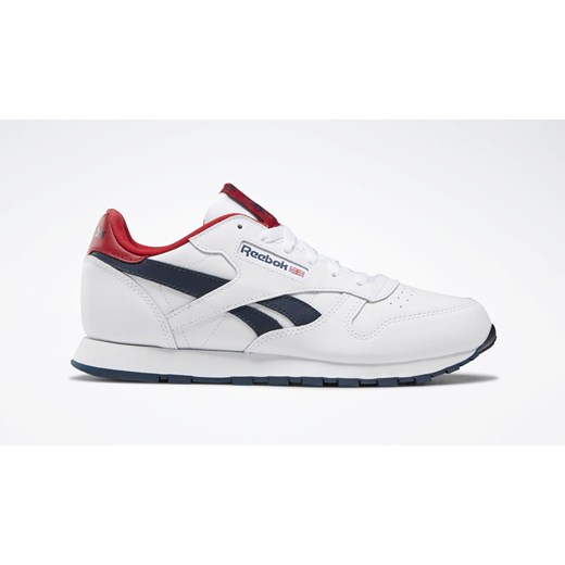 Reebok Classic Leather White Collnavy Red-3  Reebok 34,5 okazja Shooos.pl 