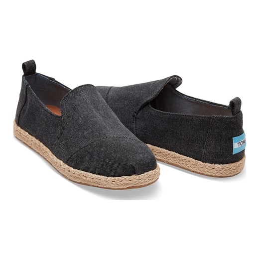 Toms Alpargatas Black Washed Canvas Deconstructed-4.5UK Toms  37 promocyjna cena Shooos.pl 