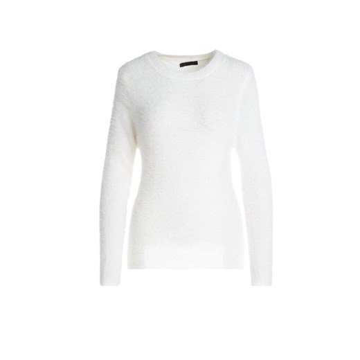 Sweter damski Renee z okrągłym dekoltem biały casual 